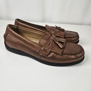 Jarman Men’s Brown Leather Casual Dress Shoes Penny Loafers 11 M USA